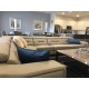 Gray Leather Sectional