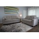 Beige sofa & love seat set