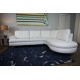 White Withstandwear Sofa Sectional and Chaise