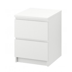 Contemporary Nightstand White