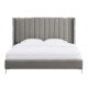 Vegan leather Bed Queen, Gray