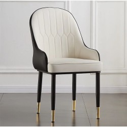 Two-Tone Dining Chair White & Gray