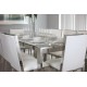 Stainless Steel Dining Table glass top